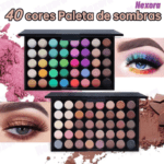 Paleta de Sombras com 40 Cores - Acabamento Matte e Shimmer, Alta Pigmentação, Efeito Esfumado e Longa Duração.ne.