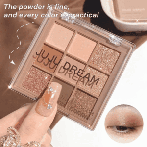 Paleta De Sombras De 9 Cores-Maquiagem Fosca/Brilhante , Tons De Cacau E Avelã