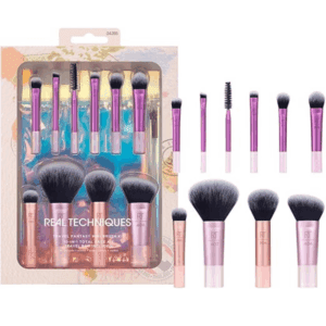 Real Techniques - Kit Best 10 Mini Pincéis Com Travel Bag