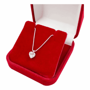 Colar Ponto De Luz Prata + Caixinha Presente