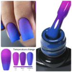 LILYCUTE Mudança De Cor Gel Térmico De Unhas Inverno Roxo Cores Vermelhas Semipermanentes Verniz De Arte