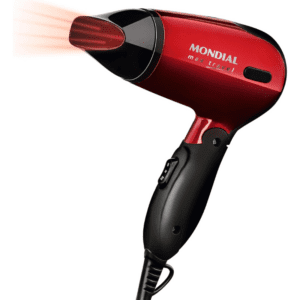 MONDIAL Secador Max Travel Bivolt Preto e Vermelho 1200W SC10